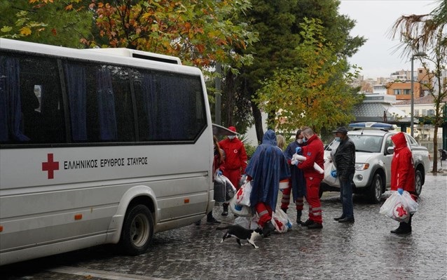 Ο Ελληνικός Ερυθρός Σταυρός δίπλα στους άστεγους την Παρασκευή 19 Νοεμβρίου