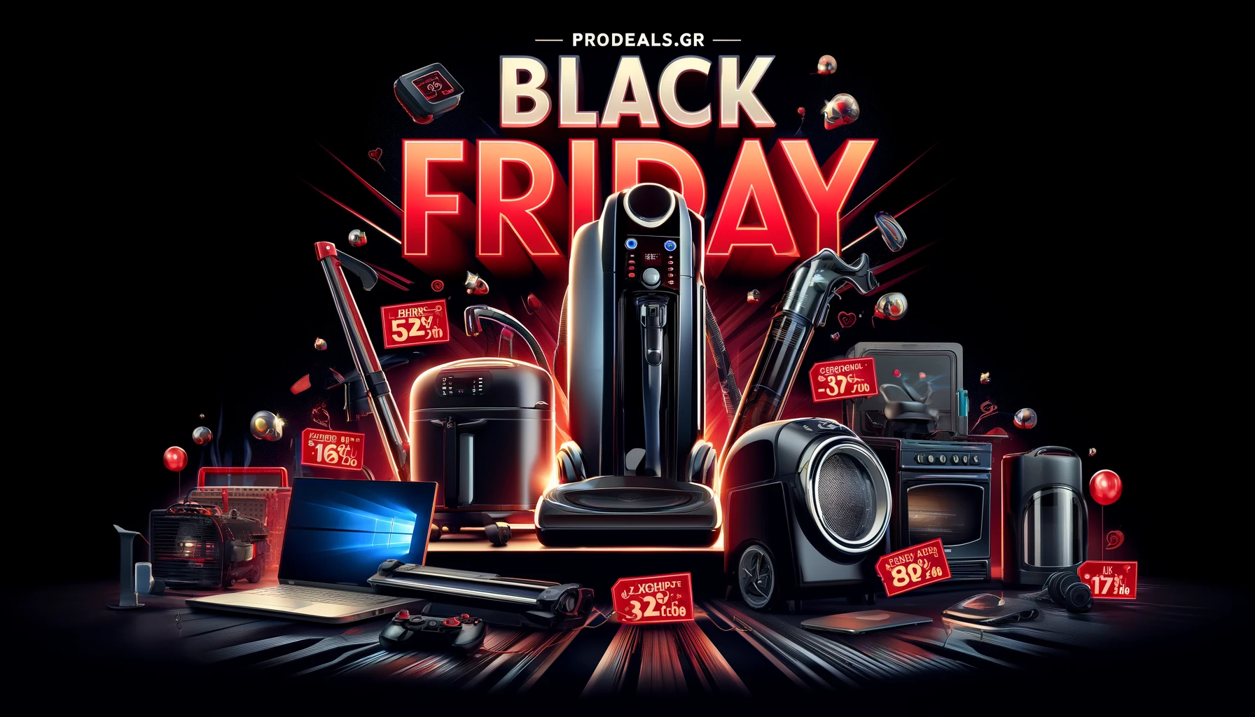 Black Friday στο prodeals.gr: Ασύγκριτες προσφορές σε φριτέζες, σκούπες, laptops, ατμοκαθαριστές & συσκευές θέρμανσης!